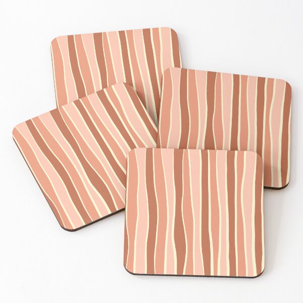 Item preview, Imperfect striped pattern - Terracotta  designed and sold by Pattern Petals.