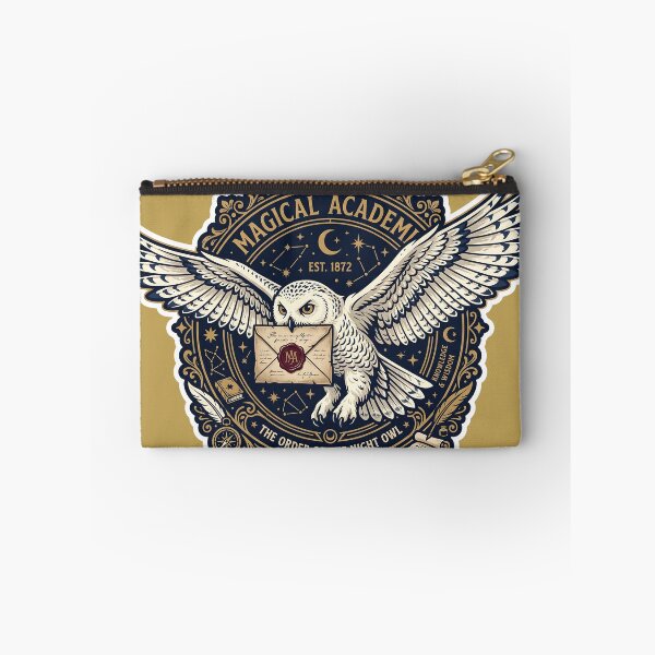 Item preview, Dark Magical Academy Snowy Owl Acceptance Letter Crest Art designed and sold by KreonaTime.