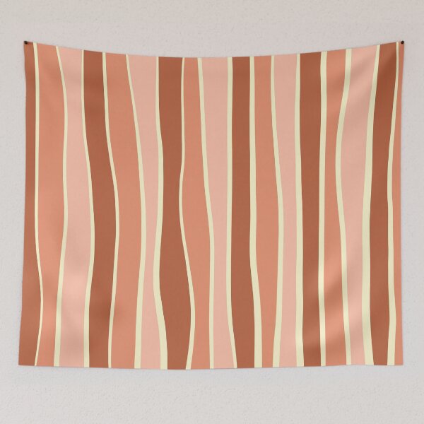 Item preview, Imperfect striped pattern - Terracotta  designed and sold by Pattern Petals.