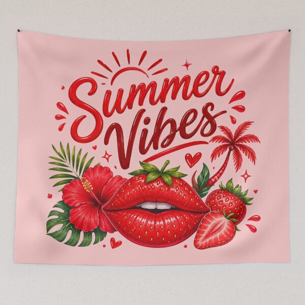 Item preview, Tropical Strawberry Summer Vibes. designed and sold by Snuggz_08.
