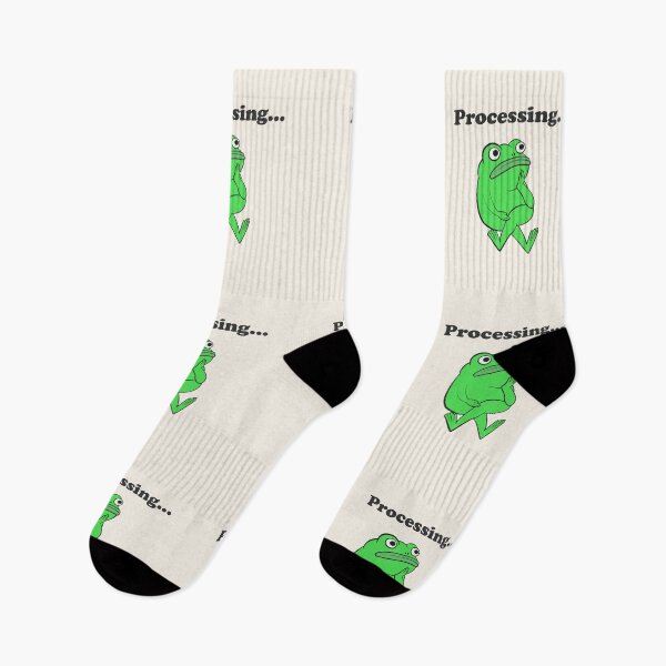 Item preview, Processing Funny Frog Overthinking designed and sold by beboplab.