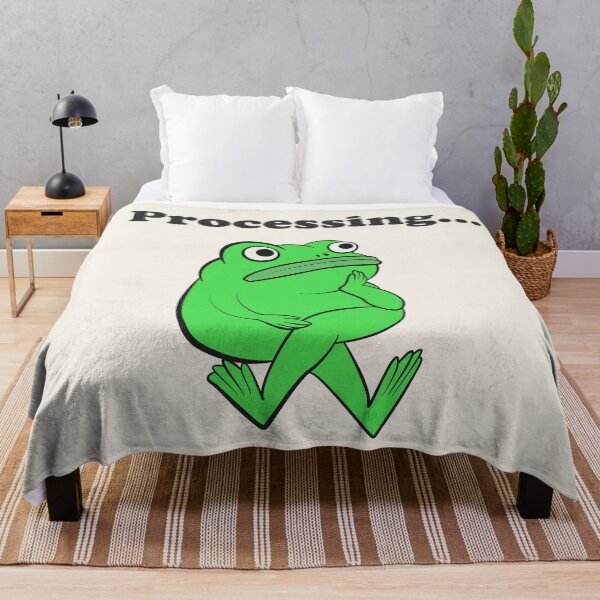 Item preview, Processing Funny Frog Overthinking designed and sold by beboplab.