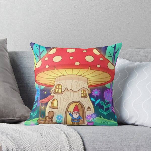 Item preview, Magical Mushroom House Fantasy Forest Art designed and sold by DailySparks.