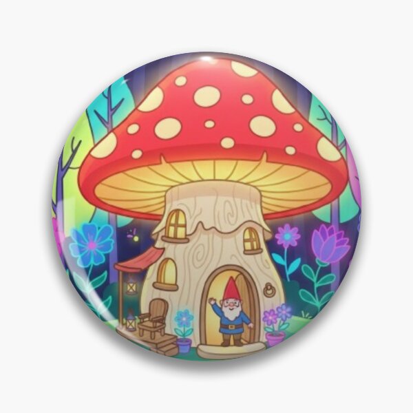Item preview, Magical Mushroom House Fantasy Forest Art designed and sold by DailySparks.