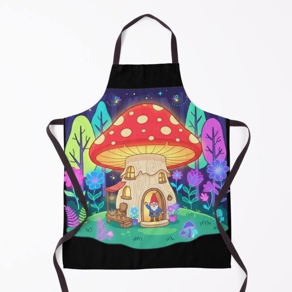 Item preview, Magical Mushroom House Fantasy Forest Art designed and sold by DailySparks.