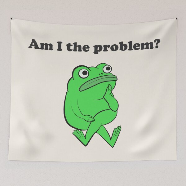 Item preview, Am I the Problem Funny Frog designed and sold by beboplab.
