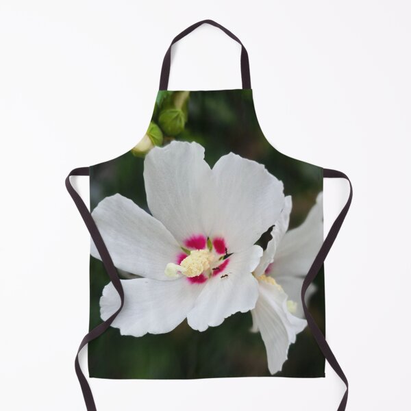 Item preview, White Hibiscus Bloom with Pink Center Photo designed and sold by NikaNavi.