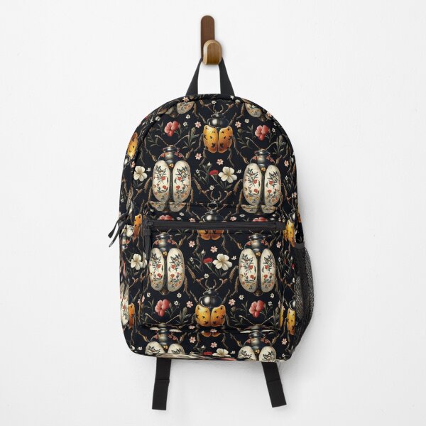 Item preview, Vintage Gothic Mixed Floral Beetle Pattern by Moose Disco designed and sold by MooseDisco.