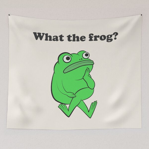 Item preview, What the Frog Funny Frog Humor designed and sold by beboplab.