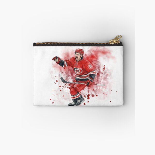 Item preview, Dynamic Red Ice Hockey Player Watercolor Splatter designed and sold by Cucuzeus.