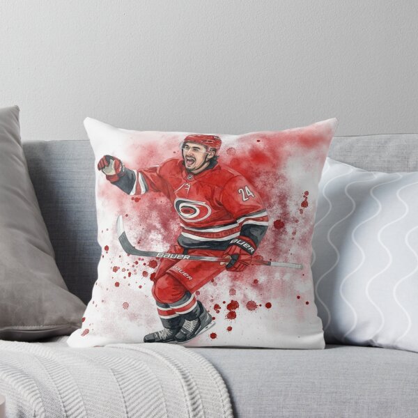 Item preview, Dynamic Red Ice Hockey Player Watercolor Splatter designed and sold by Cucuzeus.