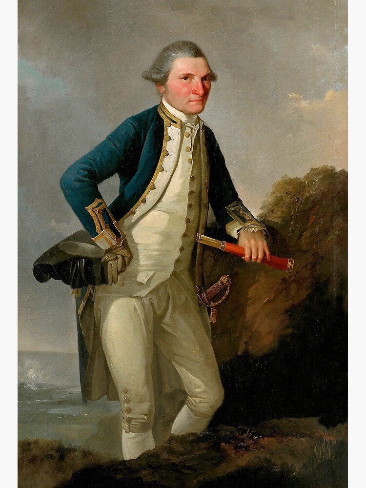 Captain James Cook for Sale Board Print warishellstore Redbubble | Art by Portrait