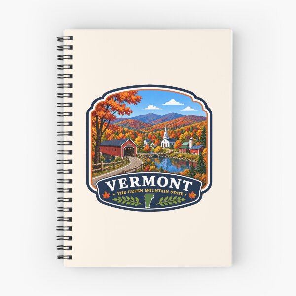 Item preview, Vermont - Covered Bridge, Fall Scene designed and sold by Myra365Art.