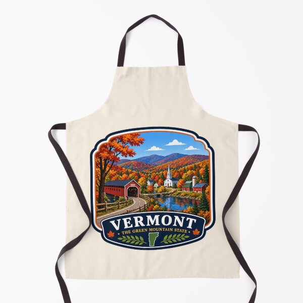 Item preview, Vermont - Covered Bridge, Fall Scene designed and sold by Myra365Art.