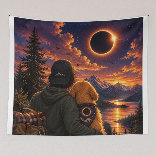 Item preview, Eclipse With My Dog designed and sold by Petsthetic.