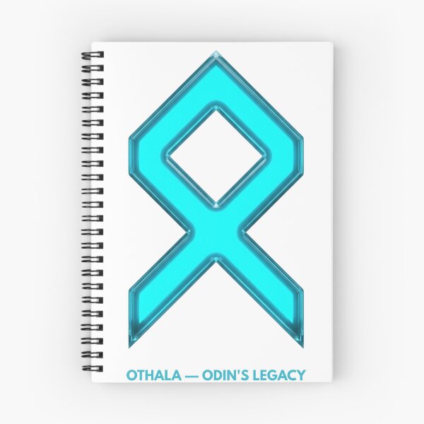 Item preview, Norse Othala Rune Odin's Legacy Symbol Neon Glow designed and sold by CalmFrameArt.