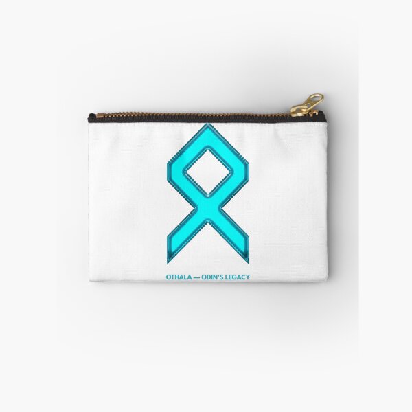 Item preview, Norse Othala Rune Odin's Legacy Symbol Neon Glow designed and sold by CalmFrameArt.