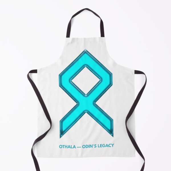 Item preview, Norse Othala Rune Odin's Legacy Symbol Neon Glow designed and sold by CalmFrameArt.