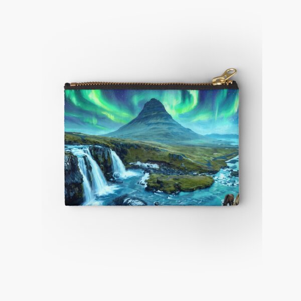 Item preview, Kirkjufell Iceland Northern Lights designed and sold by RedPeaStudio.