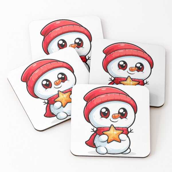 Item preview, Adorable Christmas Snowman Mascot designed and sold by Retro Whimsy.