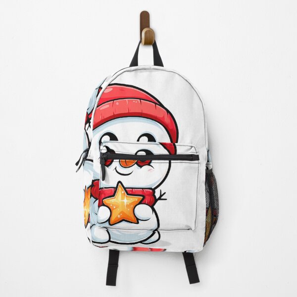 Item preview, Adorable Christmas Snowman Mascot designed and sold by Retro Whimsy.