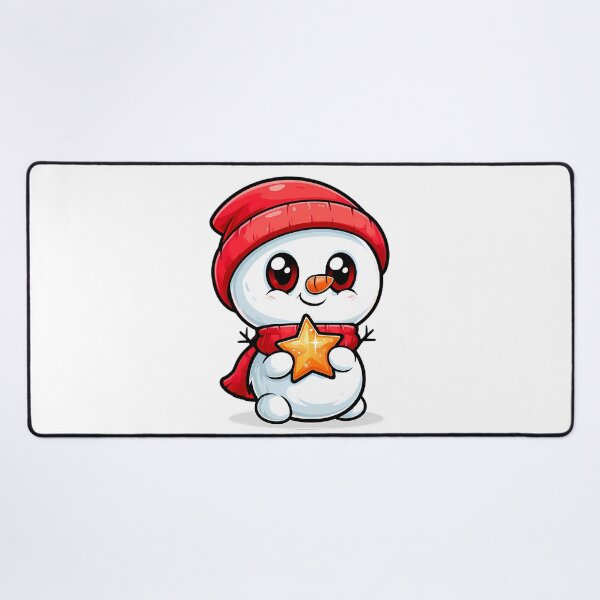 Item preview, Adorable Christmas Snowman Mascot designed and sold by Retro Whimsy.
