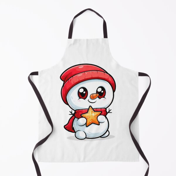 Item preview, Adorable Christmas Snowman Mascot designed and sold by Retro Whimsy.
