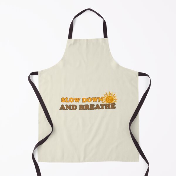 Item preview, Slow Down And Breathe Retro Sun Mindfulness designed and sold by Akira Design Store.