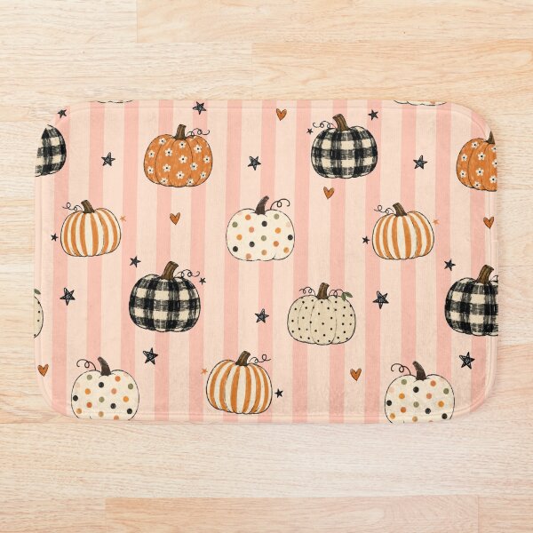 Item preview, Lindo estampado de calabazas otoñales y rayas rosas de Coquette designed and sold by MiaBellaGirl.