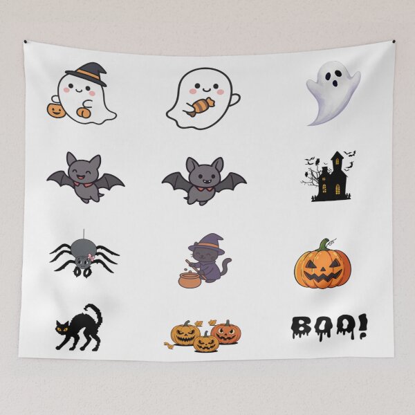 Item preview, Sticker Pack | Cute Halloween Cartoon | Spooky Ghosts, Cats & Pumpkins designed and sold by DigiArt8Design.