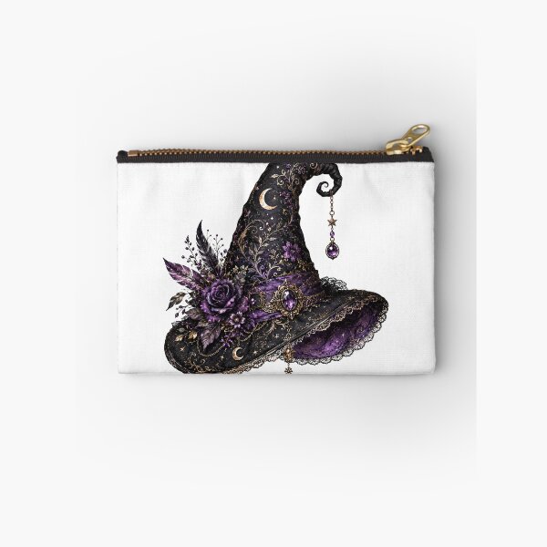 Item preview, Midnight Witch Hat – Purple Moon & Gothic Floral Magic designed and sold by Edenglow Prints & Peculiars.