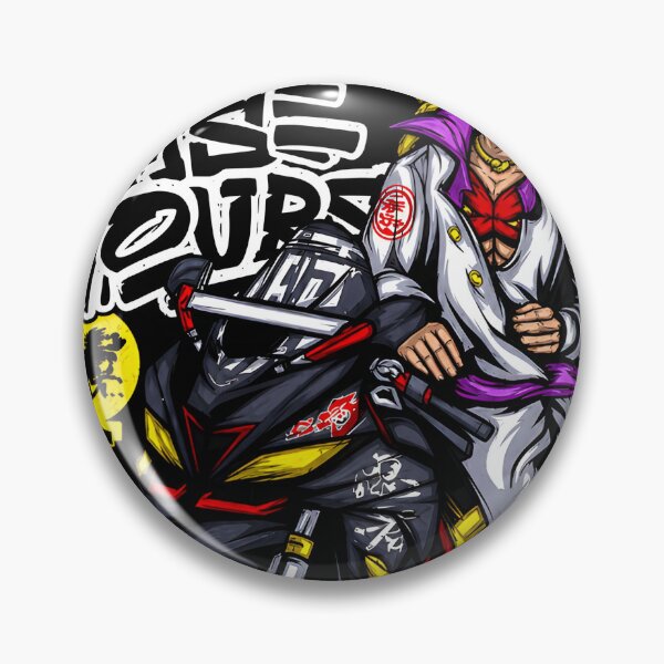Item preview, Anime Street Rider – Epic Samurai Warrior Motorcycle Artwork designed and sold by Antonia-Day.
