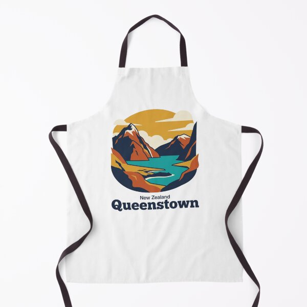 Item preview, Queenstown Fiordland Bold Retro Graphic Travel Art designed and sold by Inkworksbyshery.