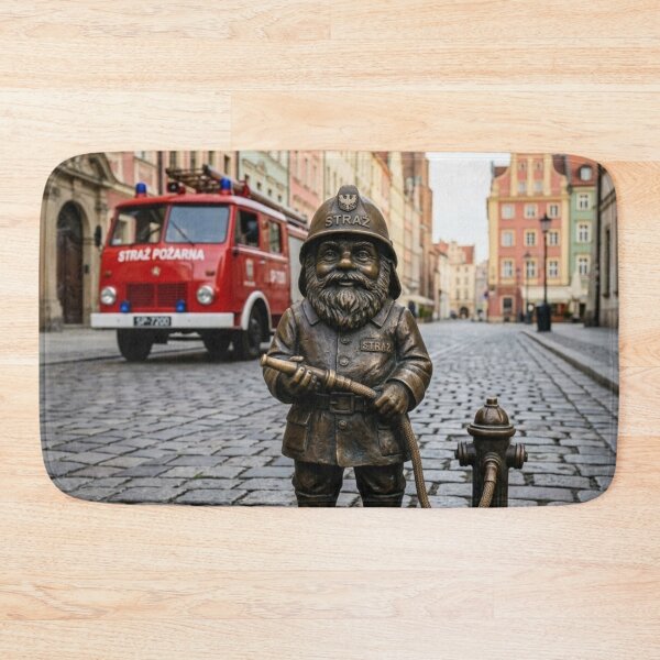 Item preview, Wroclaw Firefighter Gnome designed and sold by Purrfecta.