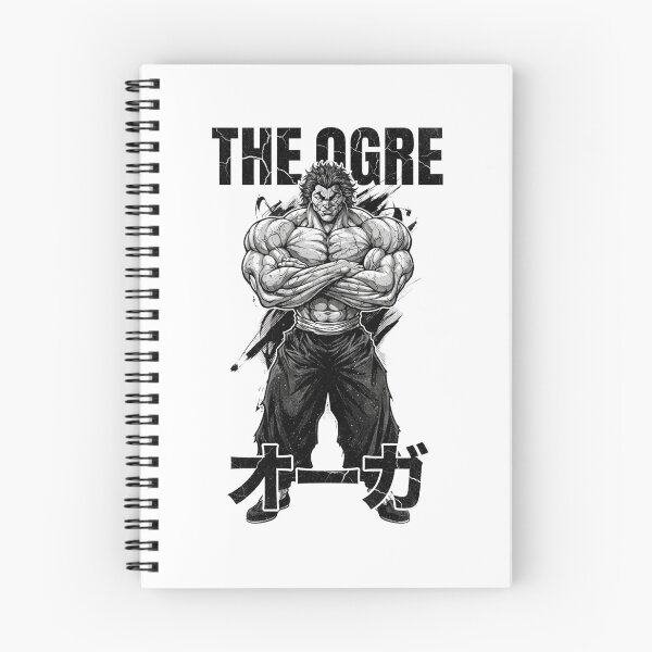 Item preview, Yujiro Hanma The Ogre Anime Martial Arts Black and White Vintage Design designed and sold by FreakToons.