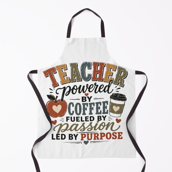 Item preview, Teacher Powered by Coffee Fueled by Passion Led by Purpose designed and sold by Sunday.Supply.