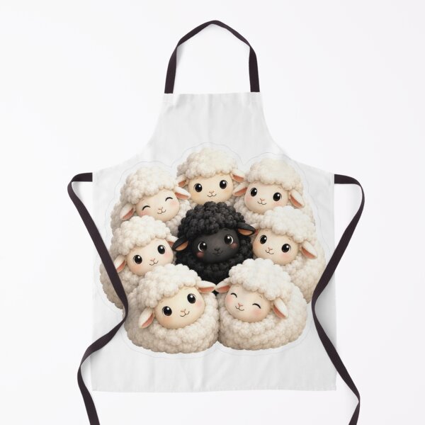 Item preview, Flock of Sheep with Black Sheep designed and sold by Snurly.