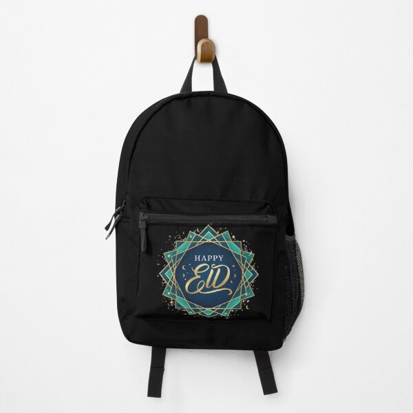 Item preview, "Happy Eid" Golden Script in Geometric Star Pattern designed and sold by D-Islamic.
