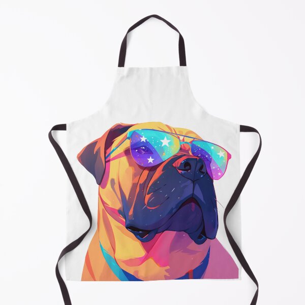 Item preview, Colorful Bullmastiff puppy dog designed and sold by MendaciousMina.