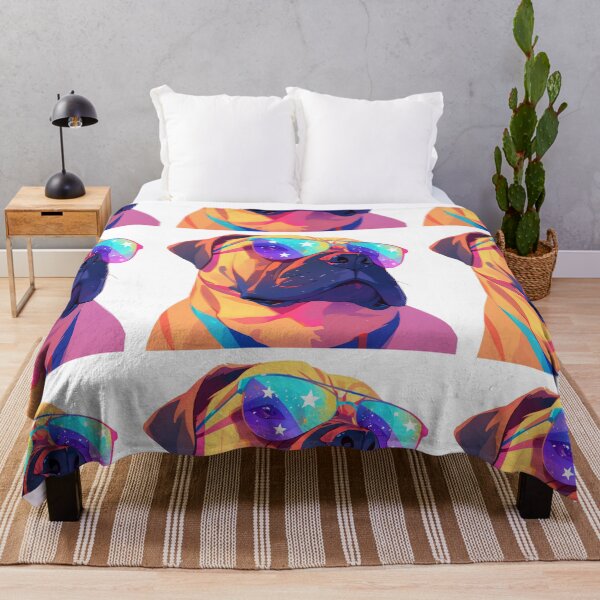 Item preview, Colorful Bullmastiff puppy dog designed and sold by MendaciousMina.