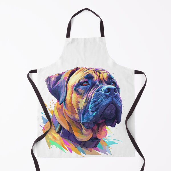Item preview, Colorful Bullmastiff puppy dog designed and sold by MendaciousMina.