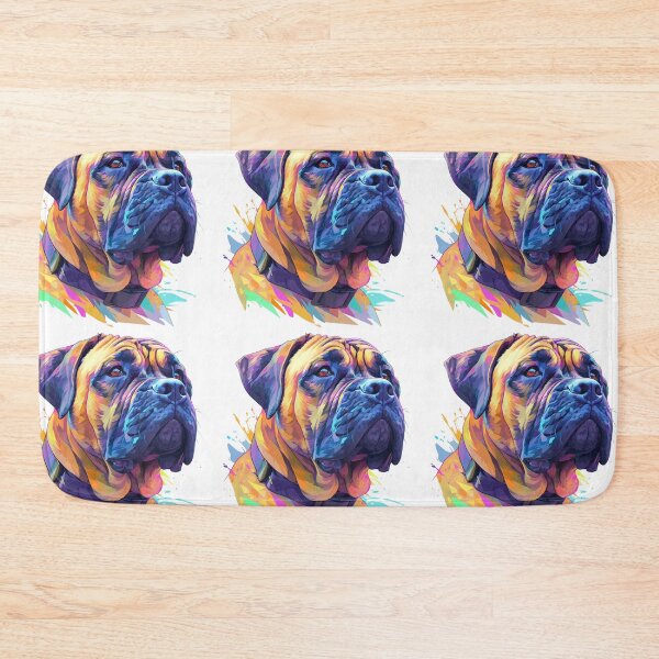 Item preview, Colorful Bullmastiff puppy dog designed and sold by MendaciousMina.