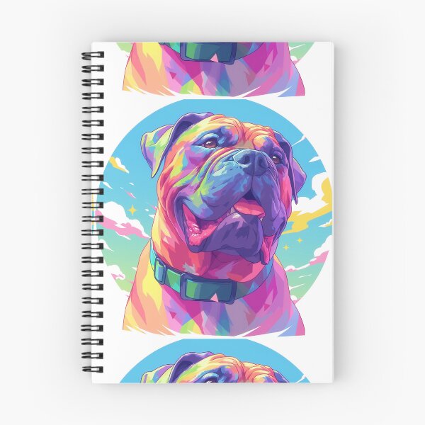 Item preview, Colorful Bullmastiff puppy dog designed and sold by MendaciousMina.