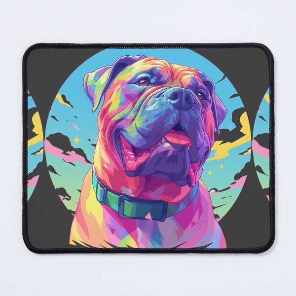Item preview, Colorful Bullmastiff puppy dog designed and sold by MendaciousMina.
