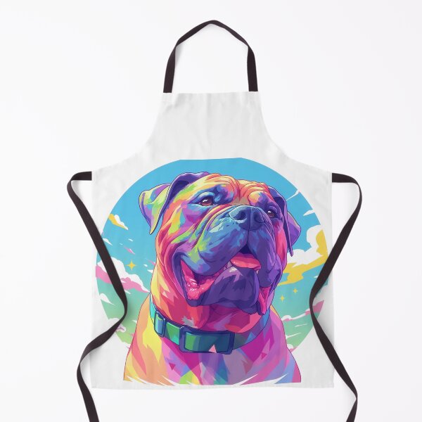 Item preview, Colorful Bullmastiff puppy dog designed and sold by MendaciousMina.