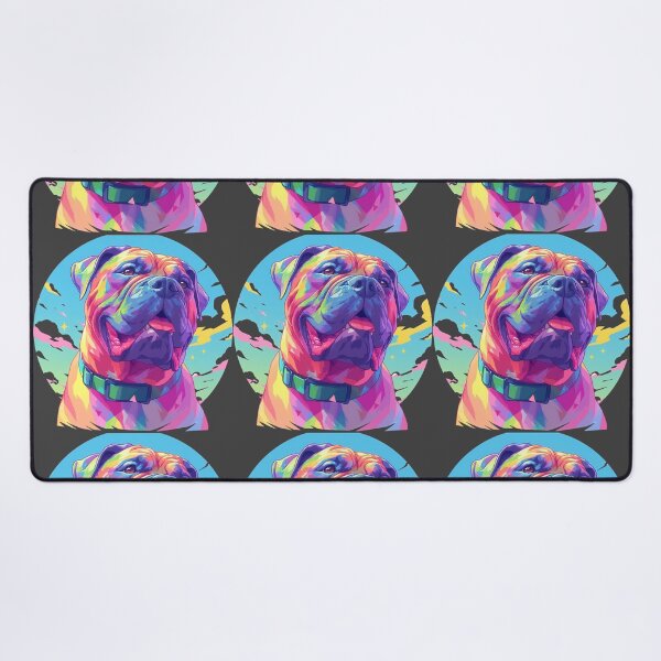 Item preview, Colorful Bullmastiff puppy dog designed and sold by MendaciousMina.