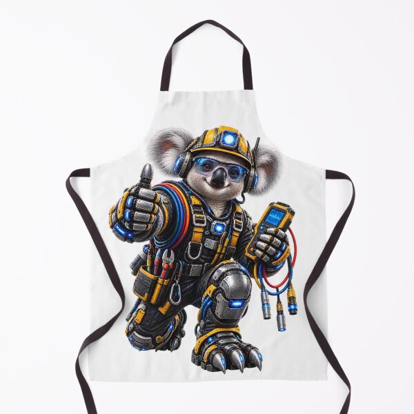 Item preview, Steel Koala Industrial Cable Technician – Mechanical Electrician Worker designed and sold by SteelCoat Studio.