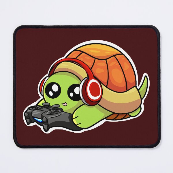 Item preview, Cute Cozy Gamer Turtle Playing Video Games designed and sold by DoodleDropStore.