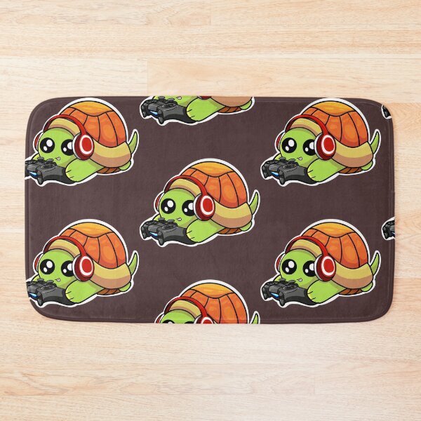 Item preview, Cute Cozy Gamer Turtle Playing Video Games designed and sold by DoodleDropStore.