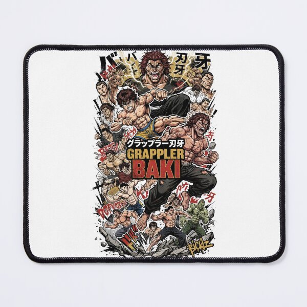 Item preview, Baki Hanma Grappler Anime Characters Collage designed and sold by FreakToons.